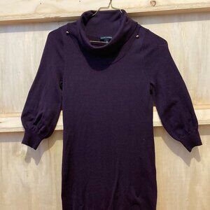 Banana republic plum XS light sweater dress